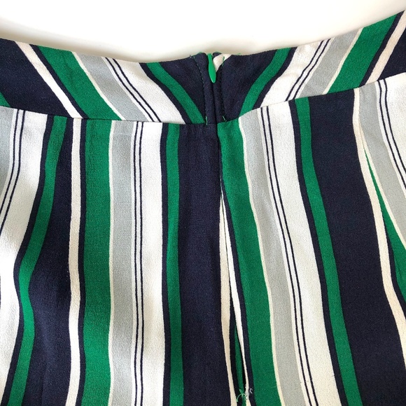 Solemio Los Angeles Striped Wide Leg Cropped Pants - Picture 3 of 4